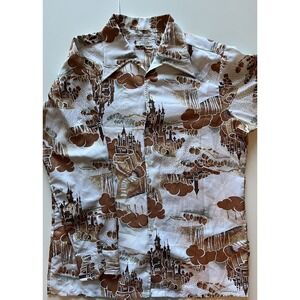 Richman Brothers Dura-Press Polyester Vintage Button Up Shirt - Multicolor - L